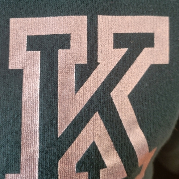 PINK Cowl Neck Green Sweatshirt Size Small - Picture 3 of 4